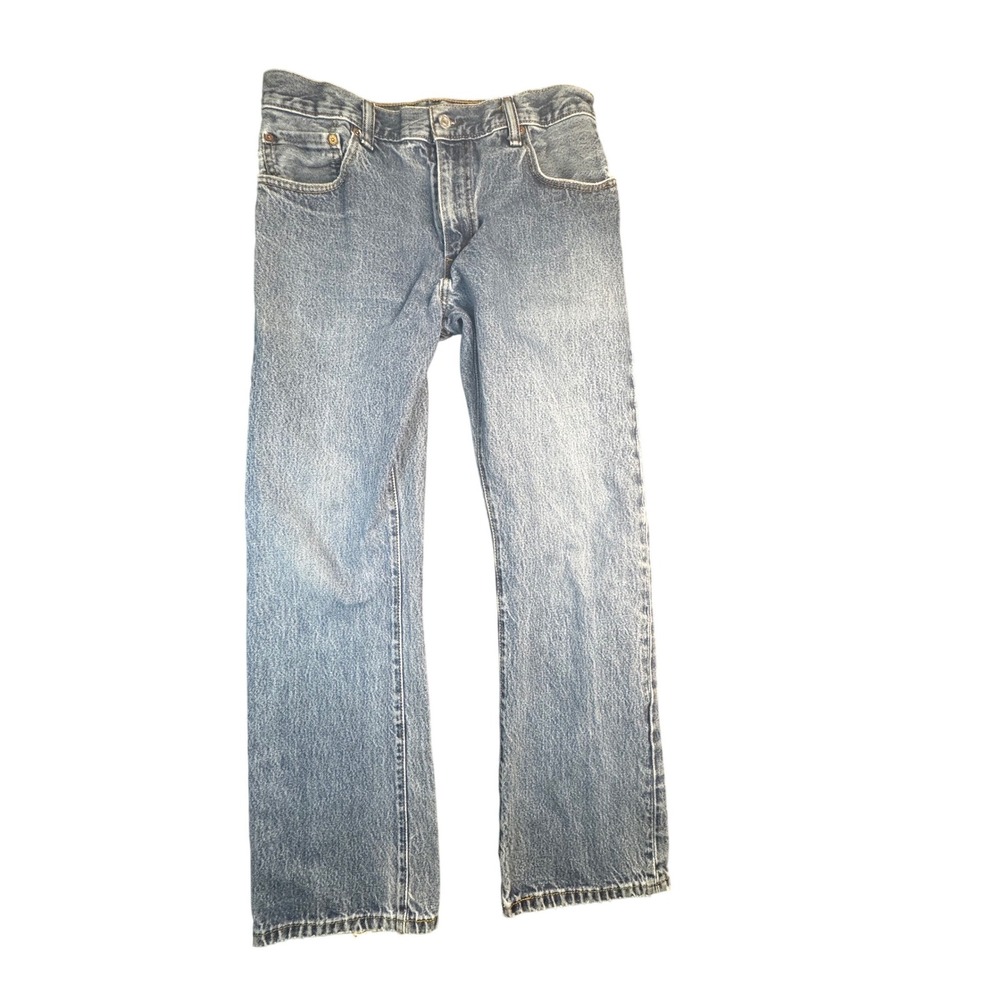 Levi's 517 Blue Jeans Mens 34x30 Light Wash Straight Leg Classic Denim Vintage